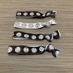 4/$10 - NEW Set of 4 Volleyball Hair Ties